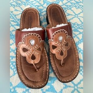 Josef Seibel leather sandals size 39 (8-8.5)